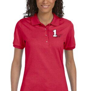 Checkered Flag Sports Jamie McMurray Women's Racer Polo - Red